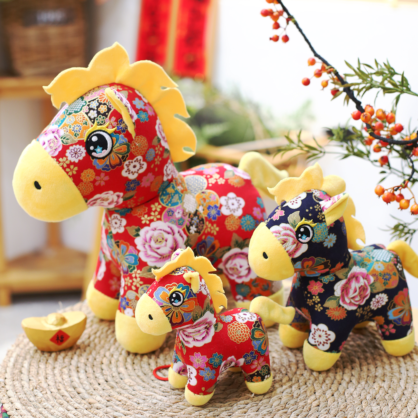 2026马年吉祥物公仔马年毛绒玩具可爱小马玩偶布娃娃年会礼品定制