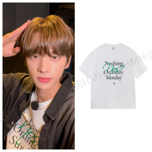 TWS申惟ins同款英文字母印花短袖圆领纯棉男女休闲T恤简约上衣服