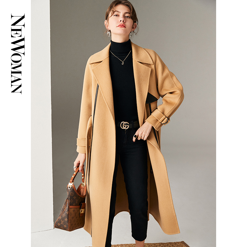 高端新款100%呢子双面羊绒大衣