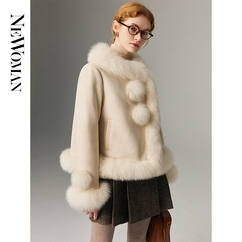 狐狸毛真毛皮草外套女羽绒服大衣