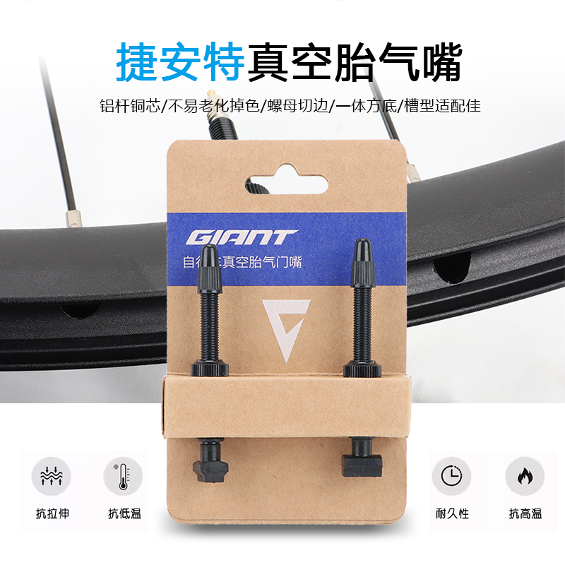 giant捷安特真空胎气嘴铝合金