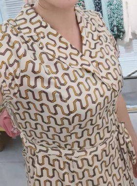 气质显瘦夏季连衣裙柔软丝滑面料LX230123