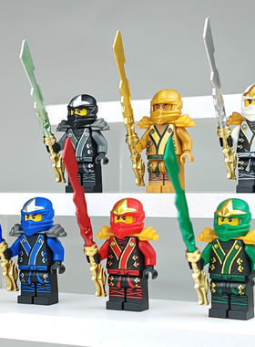 幻影忍者和服人仔劳埃德元素之刃预言卷轴盒装凯杰寇赞拼装积木