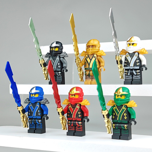 幻影忍者和服人仔劳埃德元素之刃预言卷轴盒装凯杰寇赞拼装积木