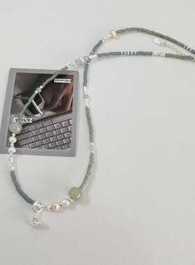 通体S925银百搭小米珠国风铃兰花