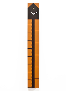 意大利Progetti咕咕钟CucuMeter布谷鸟度量尺挂钟表个性家居创意