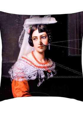 英国Mineheart Isabella Cushion 肖像抱枕靠垫2种质地