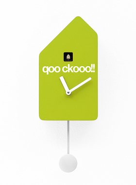 意大利Progetti咕咕钟q01小房子布谷鸟挂钟表个性家居创意设计