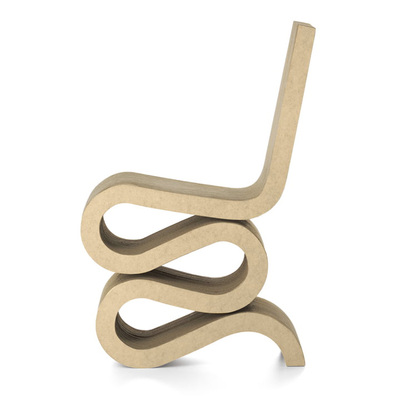 瑞士Vitra 瓦楞纸椅子 Wiggle Side Chair 创意设计进口欧式