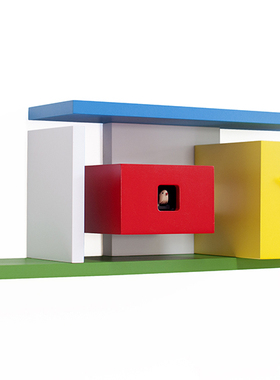 意大利Progetti咕咕钟Mies布谷鸟挂钟表家居创意设计欧式进口