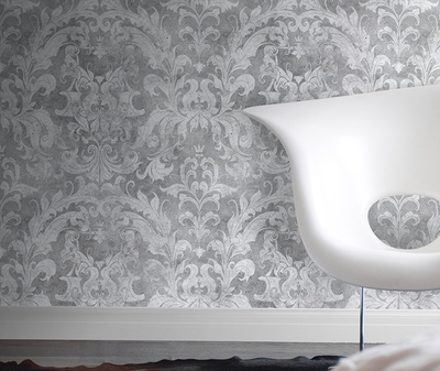 英国Mineheart Urban Concrete Damask Wallpaper混凝土锦缎墙纸