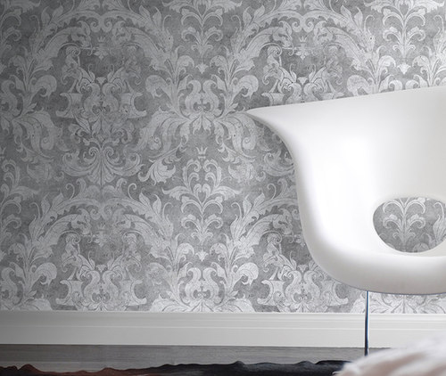 英国Mineheart Urban Concrete Damask Wallpaper混凝土锦缎墙纸