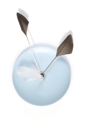 荷兰Duo Design Koekoek Blue 蓝色鸟羽挂钟