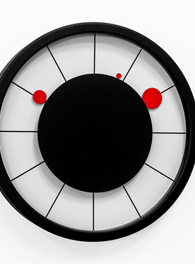 意大利Progetti挂钟Roulette轮盘时钟表个性家居创意设计欧式进口