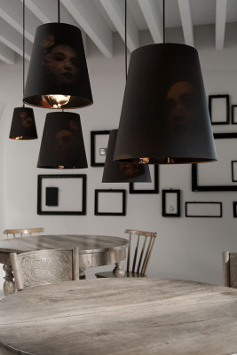 意大利Karman Cupido Pendant 隐形画黑色吊灯 大小可选