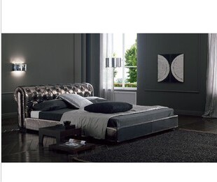 双人床 exige 欧式 床 203x240 意大利进口 皮床 bolzan