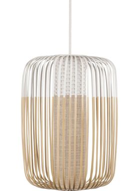 法国Forestier Bamboo Pendant Light 户外型 竹编吊灯 L号大型