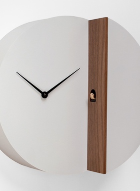 意大利Progetti咕咕钟Peek-a-Koo侧向布谷鸟钟表挂钟家居创意设计