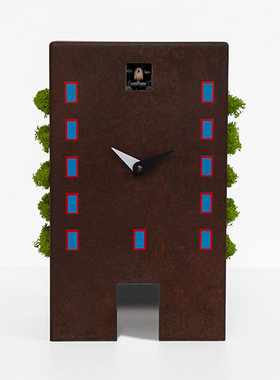 意大利Progetti咕咕钟Urban城市布谷鸟挂钟表家居创意设计欧式