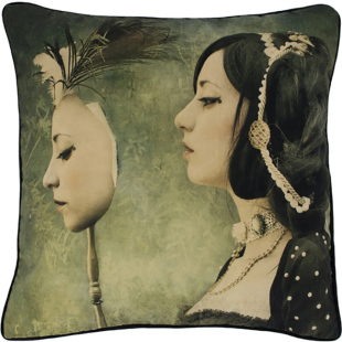 Mirror 英国Mineheart cushion 镜子镜子复古抱枕靠垫