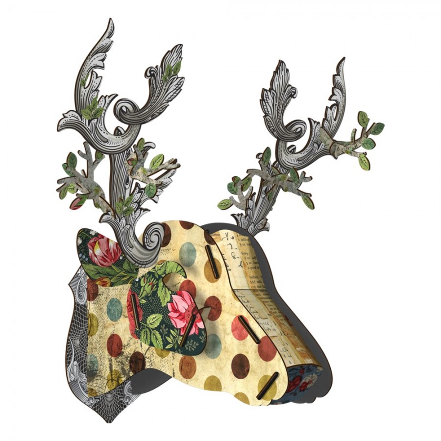 diy意大利鹿头壁挂墙面装饰