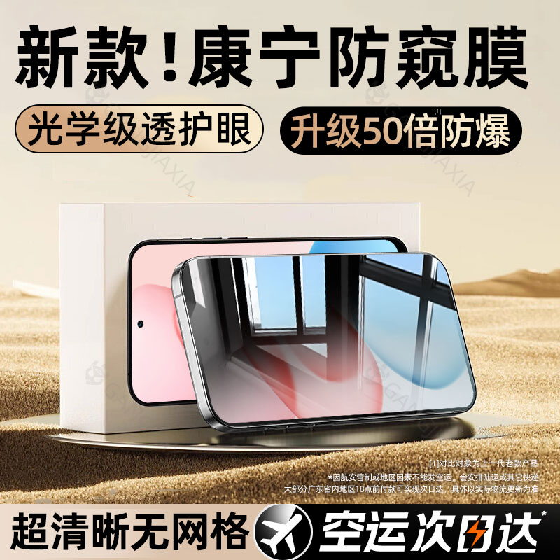适用荣耀全系列防窥钢化膜