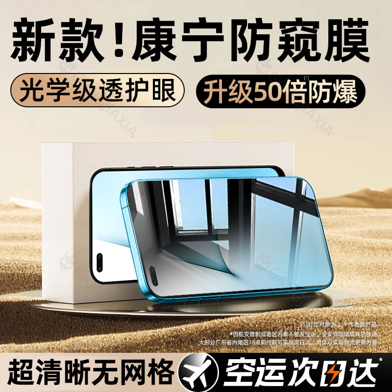 适用真我x50系列防窥钢化膜