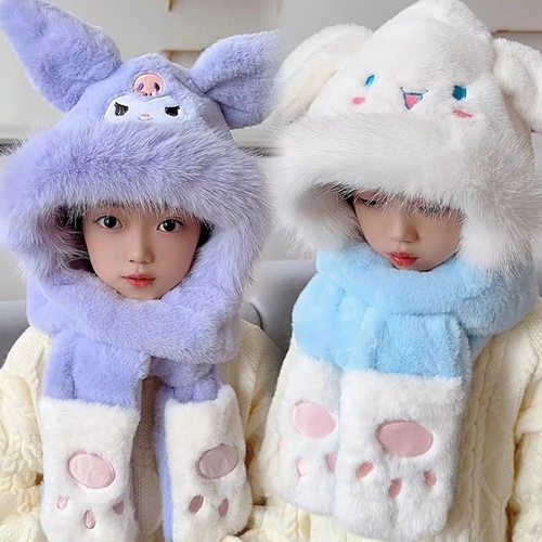 2024冬季新款儿童帽子毛