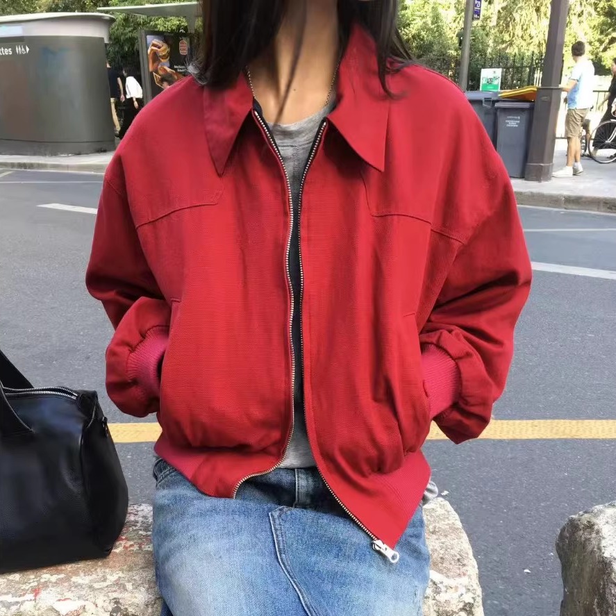 breathe韩国两面穿夹克女短外套