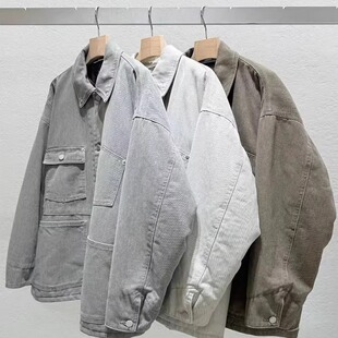 高品质！statement韩国2025秋季宽松显瘦夹棉牛仔外套女薄款棉衣