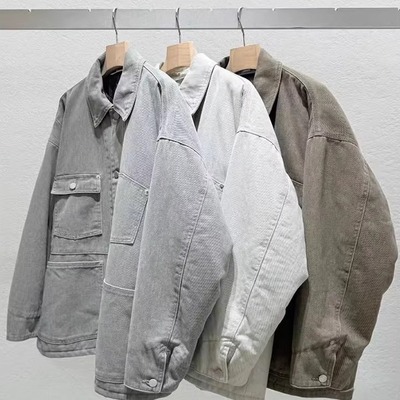 百搭显瘦夹棉牛仔外套女薄款棉衣