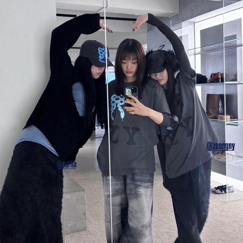 韩国OPENYY蛇年限定印花短袖T恤