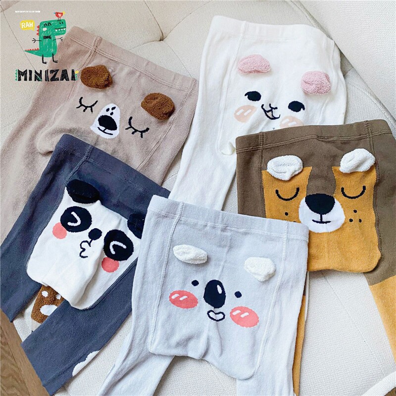 ins韩版春秋婴儿裤男女宝宝大屁股pp九分裤子纯棉紧身弹力裤0-3岁