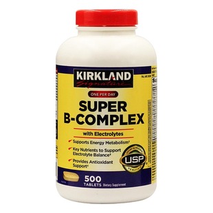 Kirkland柯克兰复合维生素B族VB片500粒B6六符合维生素b和维生素C