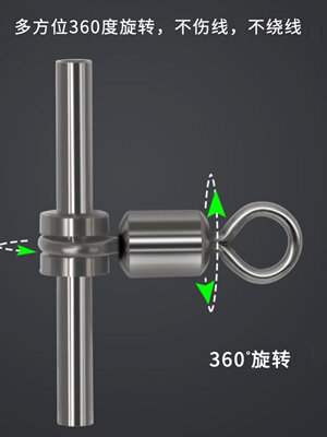 CXZHI铜头铜管分叉环分钩器T型三叉环垂钓渔具黄鱼钓组配件连接器