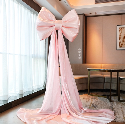 婚礼氛围布置蝴蝶结超大巨型