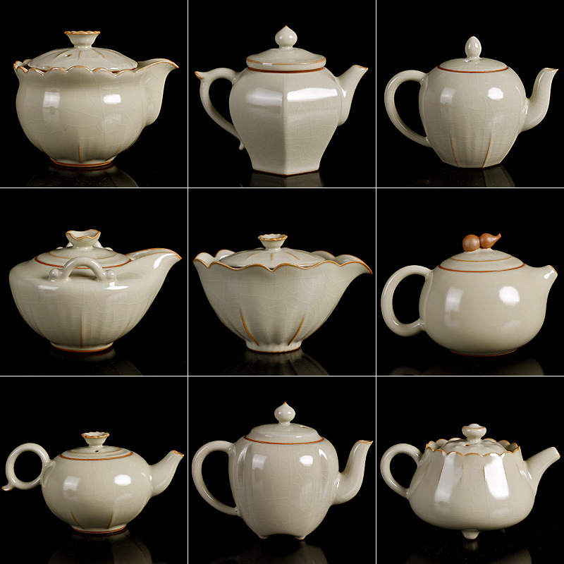 台湾柏韵邱卫国汝窑茶壶功夫茶具