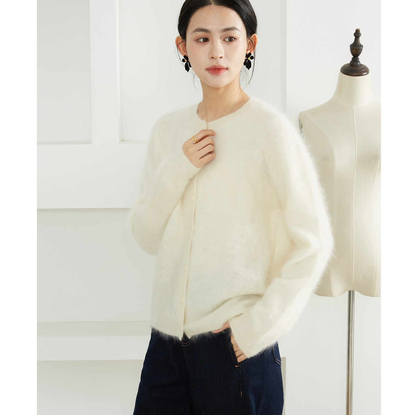 特惠 皇室拉绒100%山羊绒拉绒慵懒亲肤羊绒开衫外套女羊绒衫冬,女装/女士精品,短外套,淘宝优惠券,粉丝福利购,淘宝优惠卷