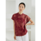 现货 四经绞罗红云纱真丝花萝提花上衣100%桑蚕丝国风短袖 T恤夏