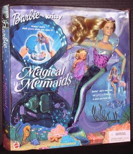 Mermaids Magical Krissy 发 2000 Barbie 魔法美人鱼芭比娃娃