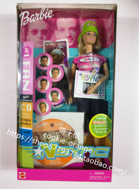 发 Barbie NSYNC 2000 超等男孩粉丝芭比娃娃