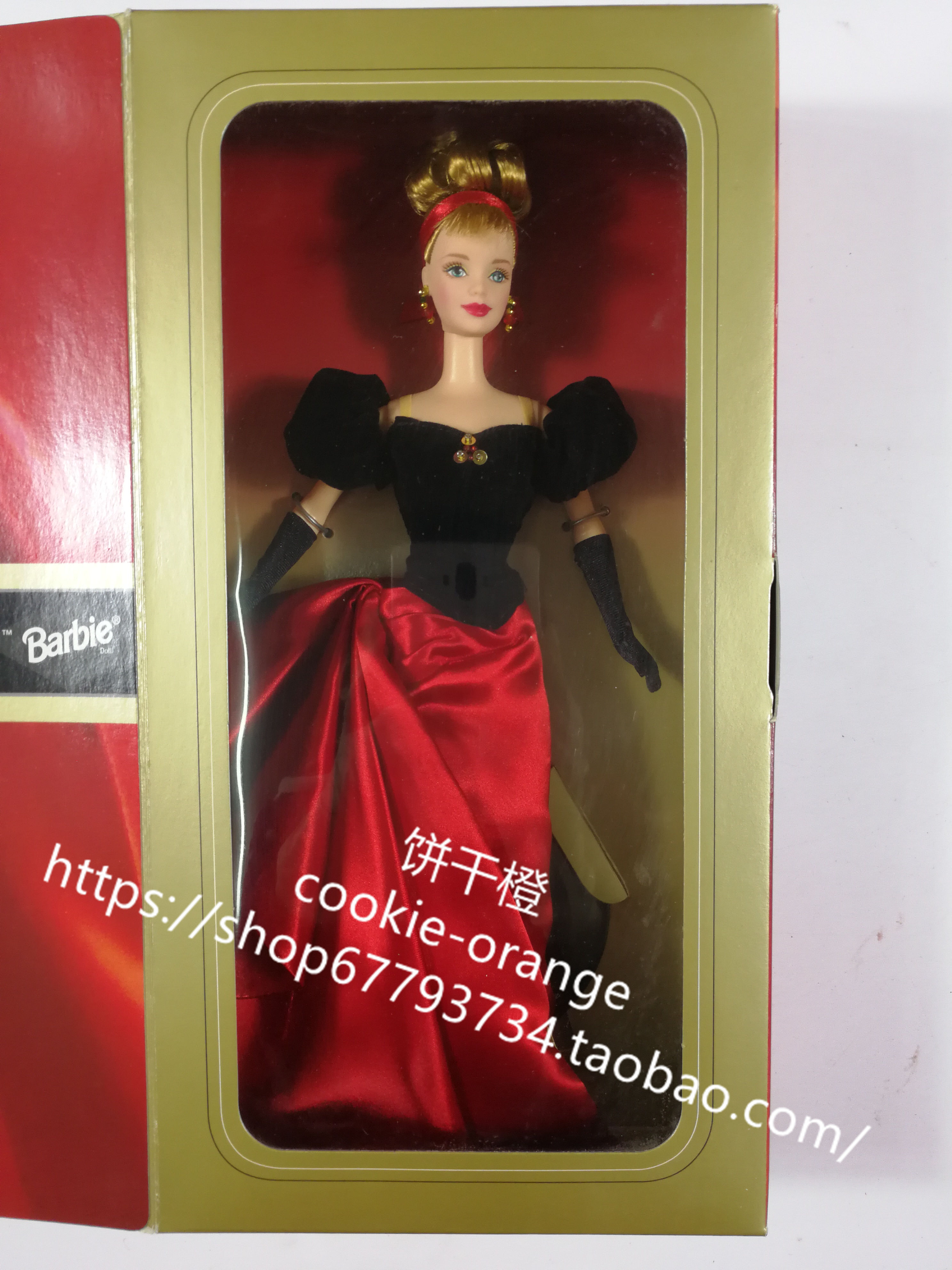 发 Barbie Winter Splendor Avon 1998 冬日恋红芭比娃娃