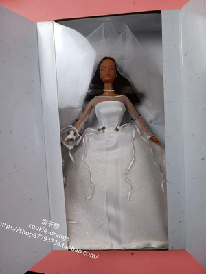 粉红新娘芭比娃娃黑皮