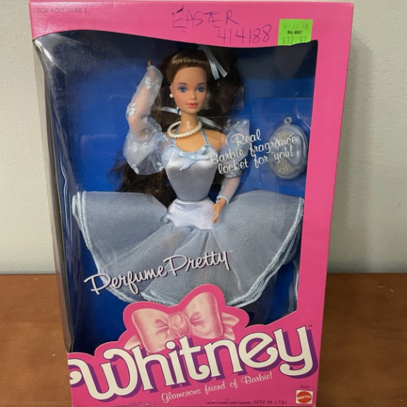 发 Barbie Perfume Pretty Whitney 1987 正品绝版香水芭比娃娃