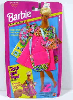 发 Barbie Stick and Peel 11937 1994 芭比娃娃衣服配件