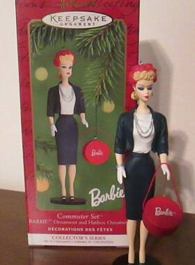 预 Barbie Commuter Set Hallmark 2000 复刻芭比挂件