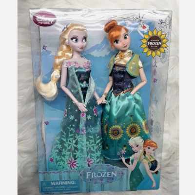 发 Disney Frozen Fever Elsa Anna Summer Solstice冰雪奇缘娃娃