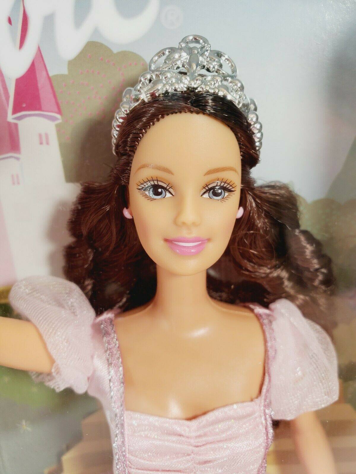 发 barbie princess brunette 2002 正品绝版公主芭比娃娃棕发