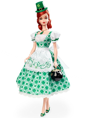 发 Barbie Shamrock Celebration Fan Club 2015 四叶草芭比娃娃