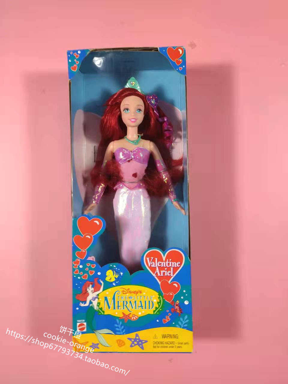 发 Disney The Little Mermaid Valentine Ariel 小美人鱼娃娃